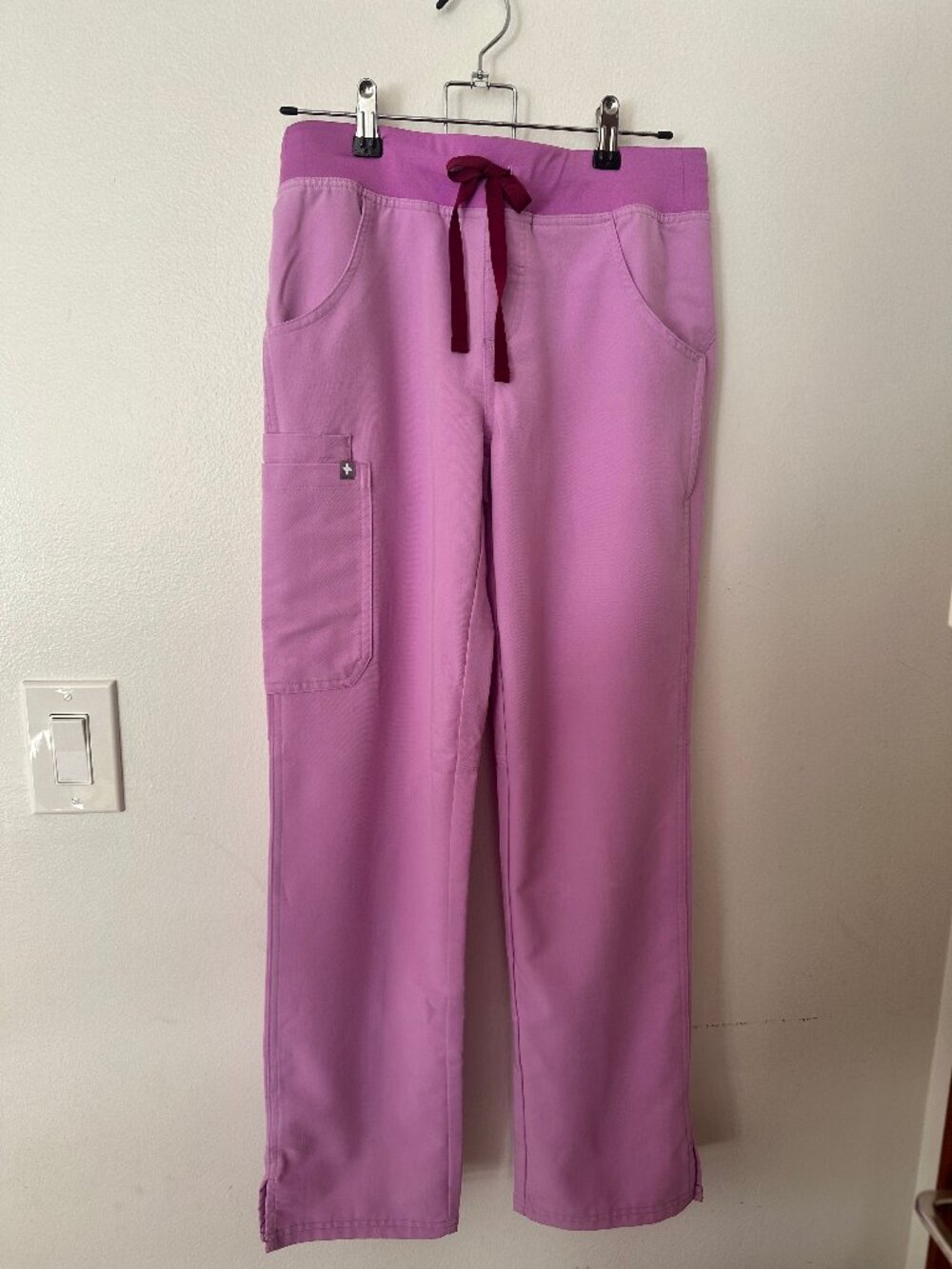 FIGS Scrub Set Dusk Purple - Catarina Top & Kade Cargo Pants PO# 1915 - Size XS - Picture 3 of 4